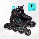 Inline skates Meteor Buzzy M 34-38 black/pink/mint