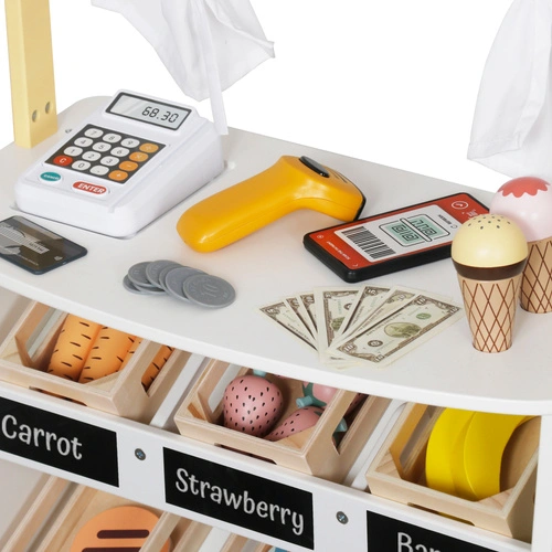 Wooden market stand