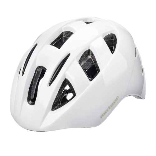 Kask rowerowy dla dzieci Meteor PNY11 L 54-60 cm biały