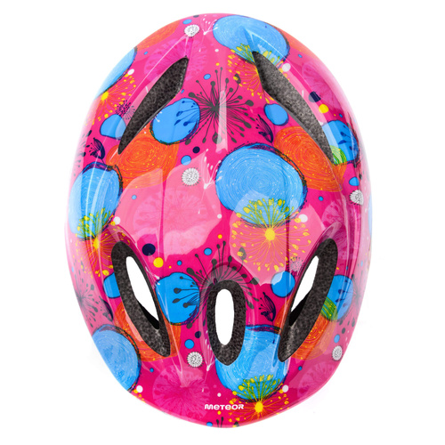 Meteor cycling helmet KS05 M 52-56 cm Abstract pink