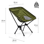 Meteor Schelp folding chair khaki