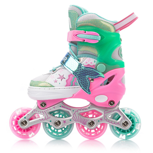 Inline skates Meteor 4in1 Mermaid pink M 34-37