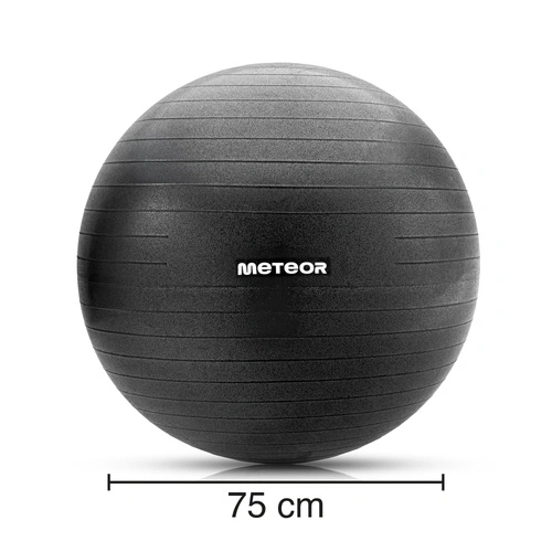 Fitness ball Meteor 75 cm black