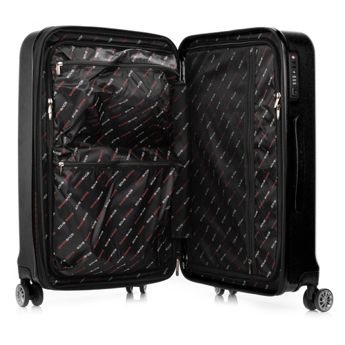 SwissBags Cosmos Medium Suitcase 65cm Black