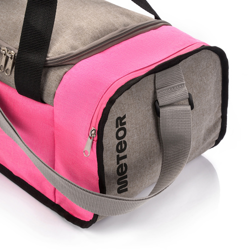 Fitness bag Meteor Nepr 20 l grey/pink