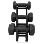 Cast Iron Dumbbell Set with Stand Meteor 3 / 2 / 1 kg