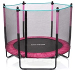 Mała trampolina dla dzieci Meteor TRP-50 140 cm różowy