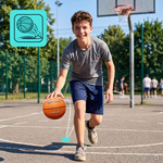Basketball Meteor Layup 4 orange