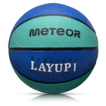 Piłka do koszykówki Meteor Layup 1 niebieski