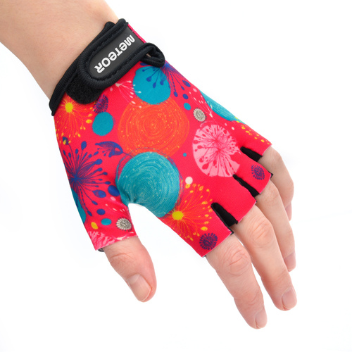 Meteor Kids M Abstract cycling gloves