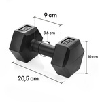 Cement dumbbell set 2x2 kg Meteor