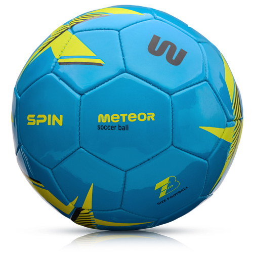 Piłka nożna Meteor Spin 3 niebieski