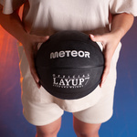 Piłka do koszykówki Meteor Layup 7 czarny
