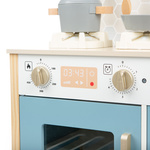 Wooden kitchen with accessories