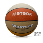 Piłka do koszykówki Meteor What's up 7 pomarańczowy/beżowy