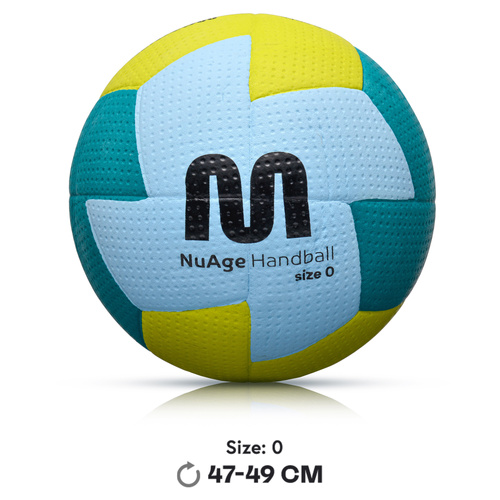 Piłka ręczna Meteor Nuage mini 0 niebieski/żółty
