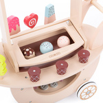 Wooden Ice Cream Cart beige