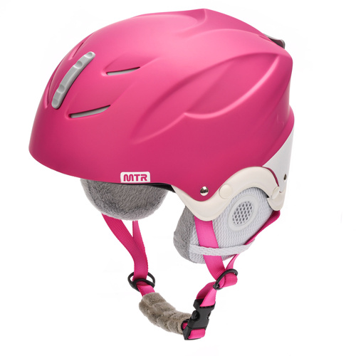 Ski helmet Meteor Lumi S 53-55 cm pink / white