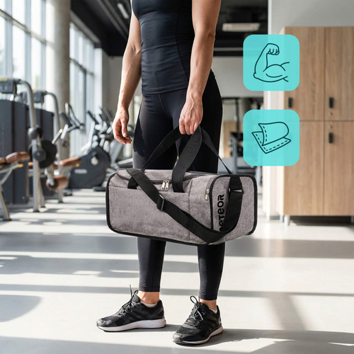 Fitness bag Meteor Nepr 20 l melange grey/black