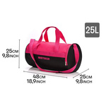 Torba fitness Meteor Siggy 25 l różowy/czarny