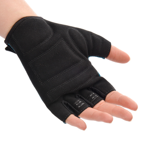 Bike gloves Meteor MX11 M dark blue/light blue