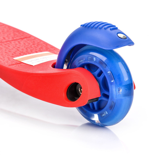 METEOR SCOOTER THREE-WHEEL WITH LED WHEELS red - blue