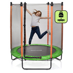 Trampolina dla dzieci Meteor TRP-60 140 cm pomarańczowy/zielony