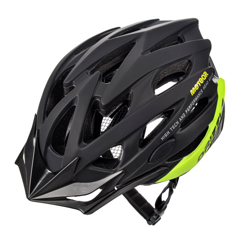 METEOR CYCLING HELMET MV29 Drizzle XL 61-63 cm black/neon green