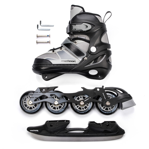 Inline skates Meteor 2in1  M 34-37 gray