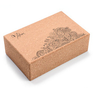 Cork fitness and yoga block 23x15x7,5 cm