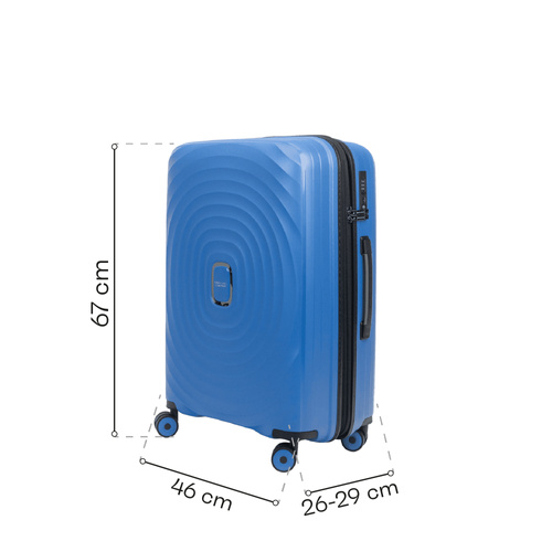 SwissBags Echo medium case 67 cm ocean blue