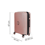 Średnia walizka SwissBags Echo 67 cm Różowy