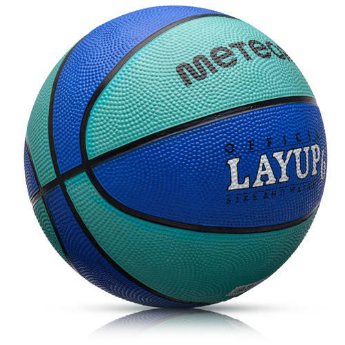 Piłka do koszykówki Meteor Layup 6 niebieski