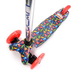 Hulajnoga trójkołowa z kółkami led Meteor Tucan Dinosaur