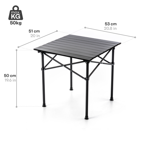 Meteor Bankada folding table black