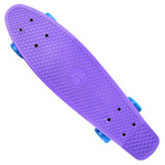 Meteor plastic skateboard violet/neon blue/neon yellow