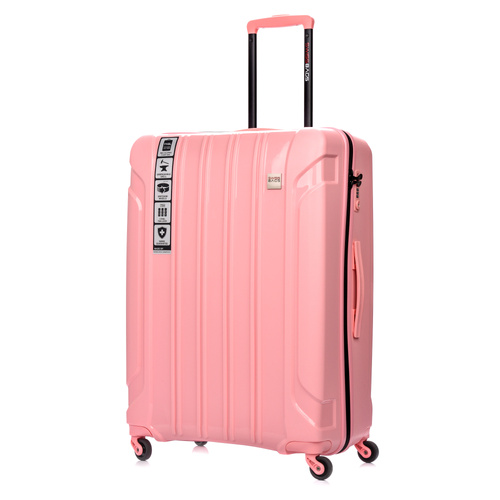 Duża Walizka SwissBags Tourist 77cm Pastelowy różowy