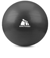 Piłka fitness z pompką Meteor 75 cm czarny