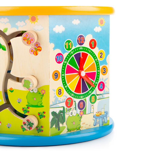 Wooden educational cube