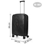 SwissBags Lava medium case 66 cm black