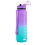 Bidon sportowy Meteor 1000 ml fioletowy/błękitny
