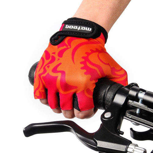 Meteor Kids XS Big flower cycling gloves