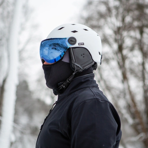Ski helmet Meteor Glide M 55-58 cm white