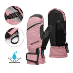 Rękawice zimowe Meteor Hazy S różowy/czarny