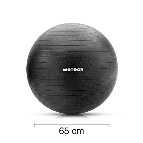 Piłka fitness Meteor 65 cm czarna
