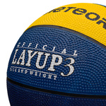 Piłka do koszykówki Meteor Layup 3 niebieski/żółty/błękitny