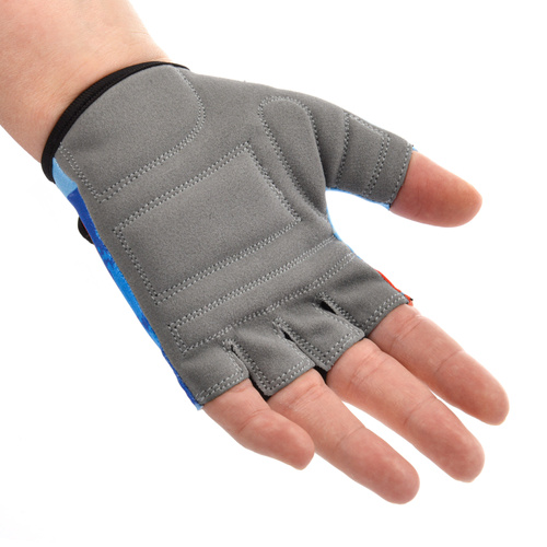 Meteor Kids XS Map blue cycling gloves