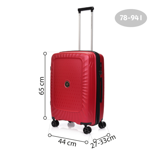 SwissBags Ibiza medium case 65 cm red