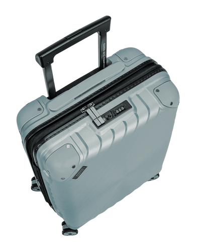 Walizka kabinowa SwissBags Diamond cut 55 cm metaliczny niebieski