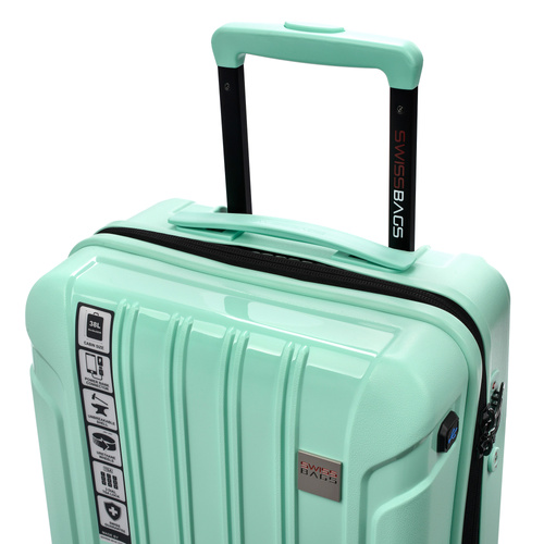 SwissBags Tourist Cabin Suitcase 55cm Mint